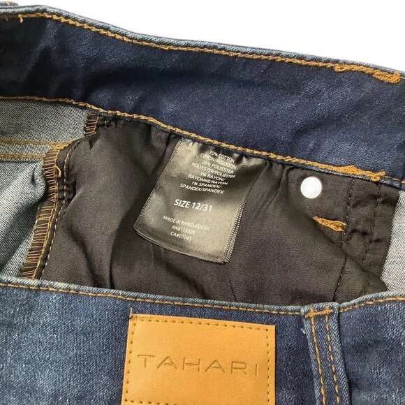 Tahari Kelly Jeans Rayon Denim Mid Rise Skinny Womens Size 12/31 - Picture 10 of 11